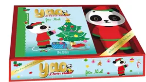 Coffret Yao le petit panda fête Noël + peluche - Chonchon