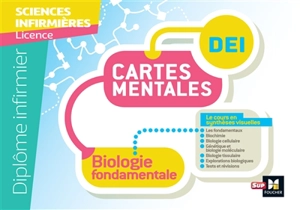 Biologie fondamentale UE 2.1 : cartes mentales : diplôme infirmier, IFSI, licence - Sandrine Faure