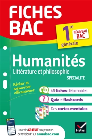 Humanités, littérature et philosophie spécialité, 1re générale : nouveau bac - Fabien Lamouche