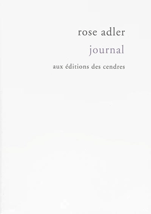 Journal - Rose Adler