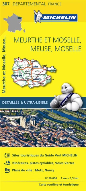 CARTE DEPARTEMENTALE MEURTHE ET MOSELLE, MEUSE, MOSELLE - Collectif