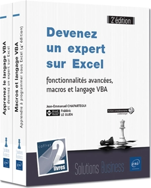 Devenez un expert sur Excel : fonctionnalités avancées, macros et langage VBA - Jean-Emmanuel Chapartegui