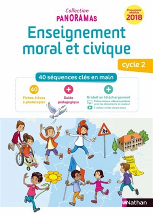 Enseignement moral et civique cycle 2 : 40 séquences clés en main : programmes modifiés 2018 - Suzanne Pointu