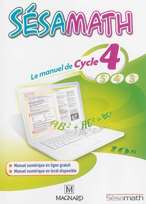 Sésamath : le manuel de cycle 4, 5e, 4e, 3e - Sésamath (France)