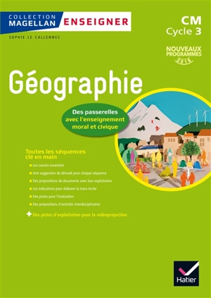 Géographie, des passerelles avec l'enseignement moral et civique : CM, cycle 3 : nouveaux programmes 2016 - Sophie Le Callennec