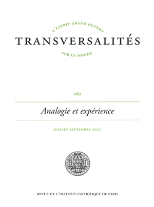 Transversalités, n° 162. Analogie et expérience