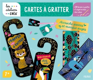 Accroche-portes et marque-pages : cartes à gratter - Charlie