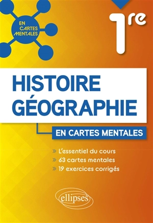 Histoire géographie 1re en cartes mentales - Brice Rabot