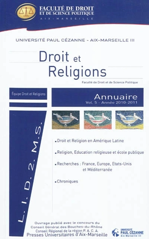 Droit et religions, annuaire, n° 5. Année 2010-2011