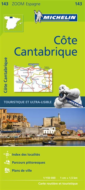 CARTE ZOOM COTE CANTABRIQUE - Collectif