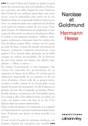 Narcisse et Goldmund : récit - Hermann Hesse