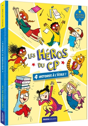 Les héros du CP. 4 histoires à l'école ! : niveau lecture 1 - Alexia Romatif