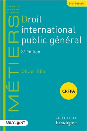 Droit international public général - Olivier Blin