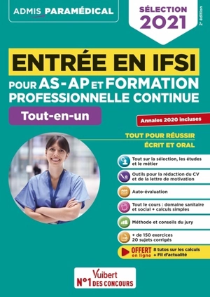 Entrée en IFSI pour AS-AP et formation professionnelle continue : tout-en-un : sélection 2021 - Isabelle Bisutti