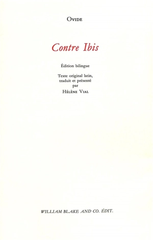 Contre Ibis - Ovide