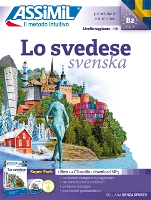 Lo svedese svenska : super pack : 1 libro + 4 CD audio + download MP3 - William Fovet