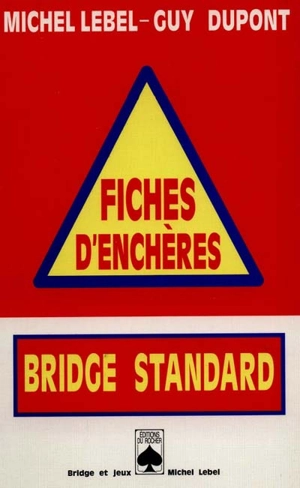 Fiches d'enchères bridge standard - Michel Lebel