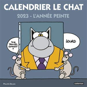 Calendrier Le Chat 2023 : l'année peinte - Philippe Geluck