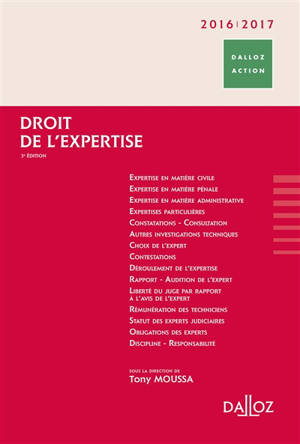 Droit de l'expertise 2016-2017