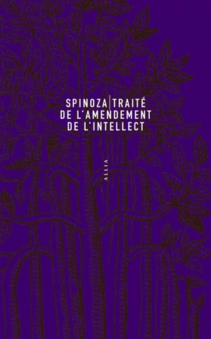 Traité de l'amendement de l'intellect : et de la voie par laquelle on le dirige au mieux vers la vraie connaissance des choses. Tractatus de intellectus emendatione : et de via, qua optime in veram rerum cognitionem dirigitur - Baruch Spinoza