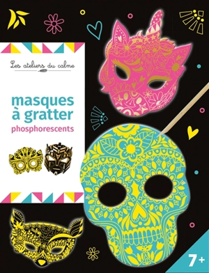 Masques à gratter phosphorescents - Solenne