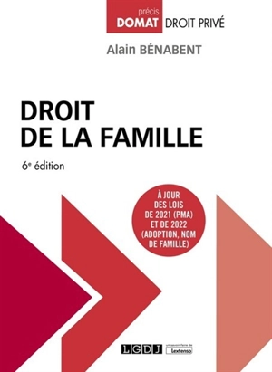 Droit de la famille - Alain Bénabent