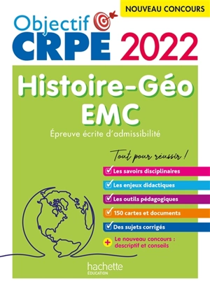 Histoire géo, EMC : épreuve écrite d'admissibilité : nouveau concours 2022 - Laurent Bonnet
