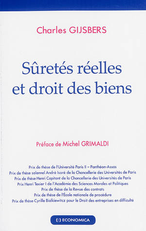 Sûretés réelles et droit des biens - Charles Gijsbers