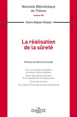 La réalisation de la sûreté - Claire Séjean-Chazal