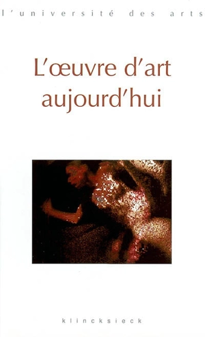 L'oeuvre d'art aujourd'hui : séminaire Interarts de Paris, 2000-2001 - Séminaire Interarts de Paris (2000-2001)