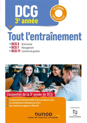 DCG 3e année : tout l'entraînement : 2022-2023