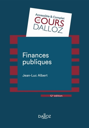 Finances publiques - Jean-Luc Albert