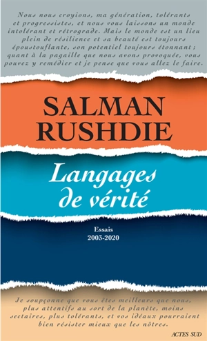 Langages de vérité : essais 2003-2020 - Salman Rushdie