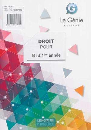 Droit pour BTS 1ère année - Dominique Bapteste