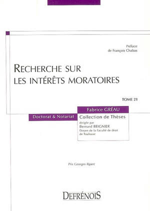 Recherche sur les intérêts moratoires - Fabrice Gréau