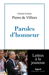 Paroles d'honneur - Pierre de Villiers