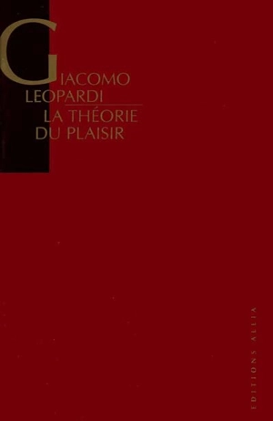 La théorie du plaisir - Giacomo Leopardi