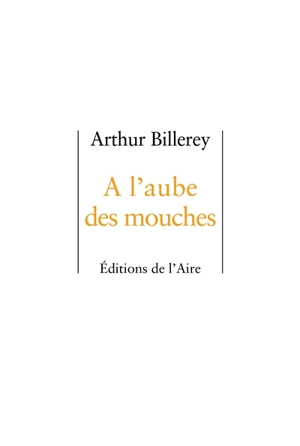 A l'aube des mouches - Arthur Billerey