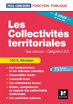 Les collectivités territoriales : tous concours, catégories A et B - Xavier Cabannes