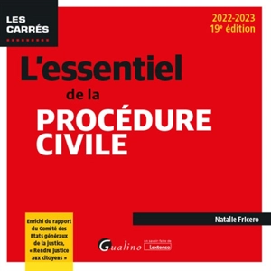 L'essentiel de la procédure civile : 2022-2023 - Natalie Fricero