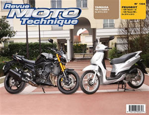 Revue moto technique, n° 164. Peugeot 125 Tweet (10/12)/Yamaha FZ8 (10/12)