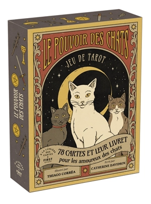 Le pouvoir des chats : jeu de tarot : 78 cartes et leur livret pour les amoureux des chats - Thiago Corrêa