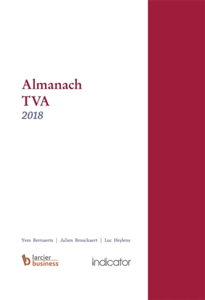 Almanach TVA 2018 - Yves Bernaerts