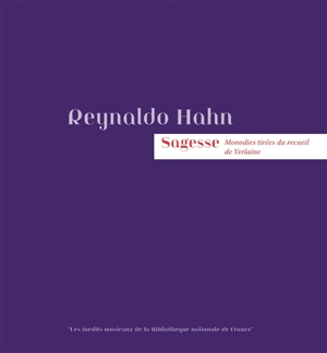 Sagesse : monodies tirées du recueil de Verlaine - Reynaldo Hahn