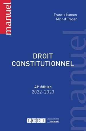 Droit constitutionnel : 2022-2023 - Francis Hamon