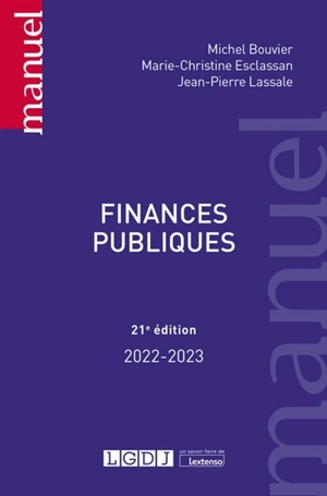 Finances publiques : 2022-2023 - Michel Bouvier