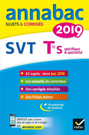 SVT terminale S, spécifique & spécialité : 2019 - Jacques Bergeron