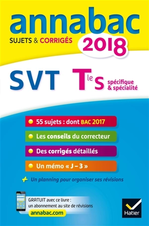 SVT, terminale S spécifique & spécialité : 2018 - Jacques Bergeron