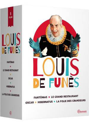 Coffret "Louis de Funès" - 5 films cultes : Fantomas + Le grand restaurant + Oscar + Hibernatus + La folie des grandeurs - Louis de Funès