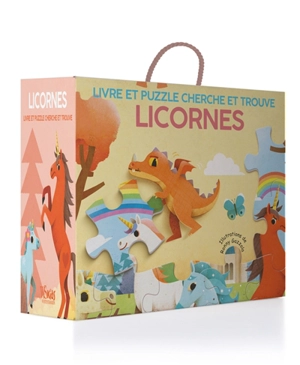 Licornes : livre et puzzle cherche et trouve - Ronny Gazzola